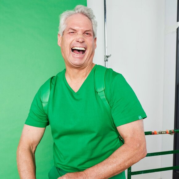 GREEN BACKPACK MONOCHROME VEGAN LEATHER - Picture 5 of 16